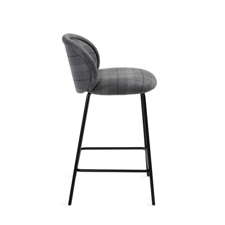 freifrau | ona kitchen stool 65cm | riga marine + black frame