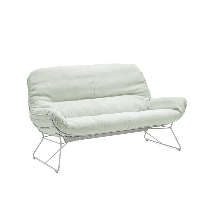 freifrau | leyasol outdoor lounge couch | lopi beldi + grey white frame 160cm