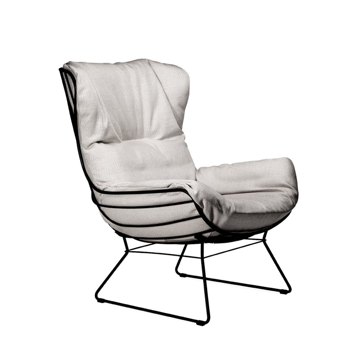 freifrau | leyasol outdoor wingback chair | lopi ash + black frame