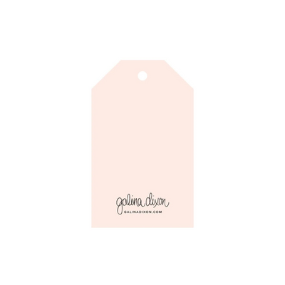 galina dixon | gift tag | so little so loved | blush