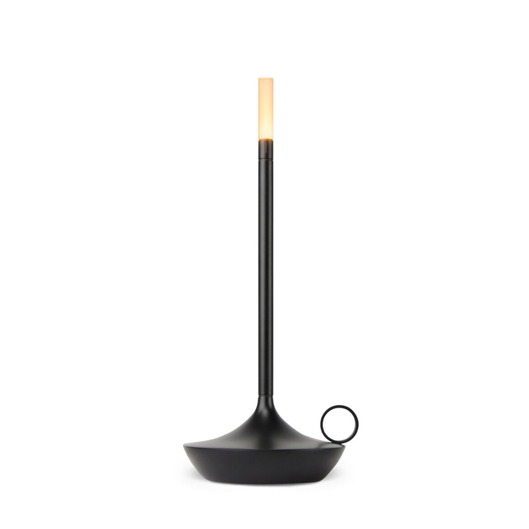 graypants | wick portable table lamp | black 26cm