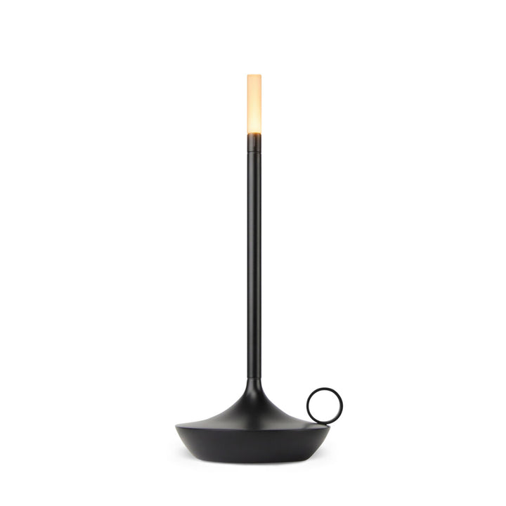 graypants | wick portable table lamp | black 26cm