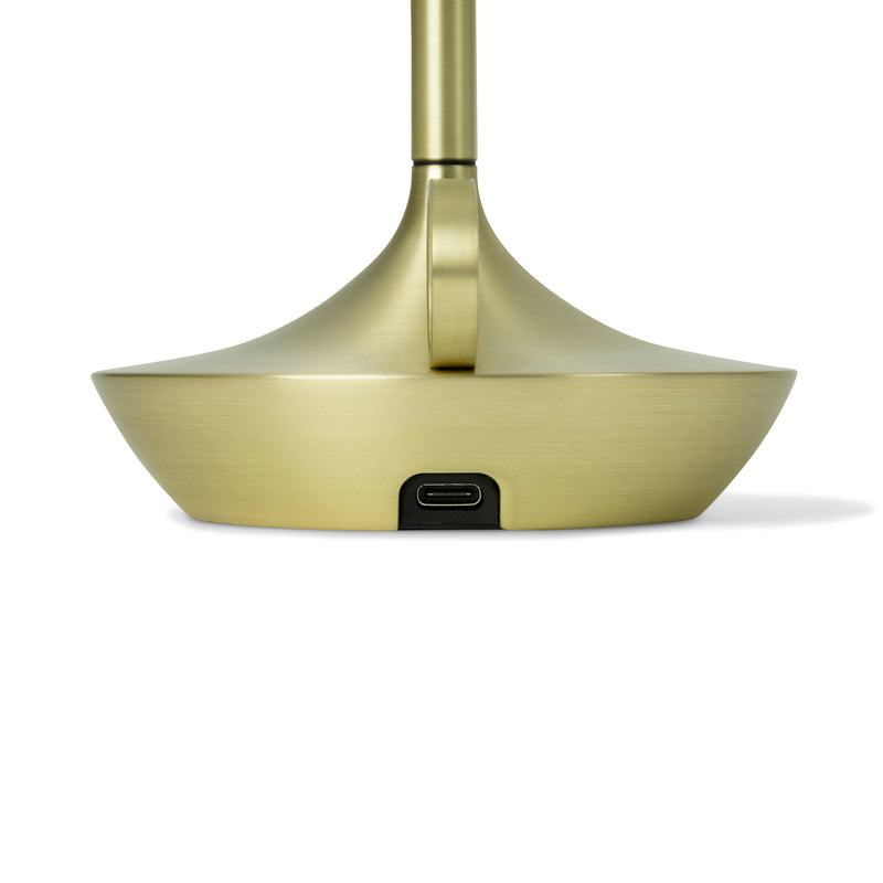 graypants | wick portable table lamp | brass 26cm