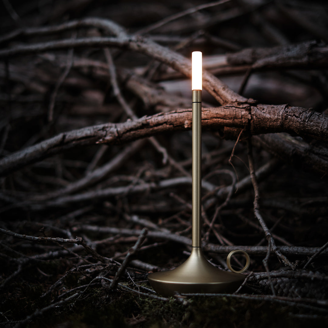 graypants | wick portable table lamp | brass 26cm