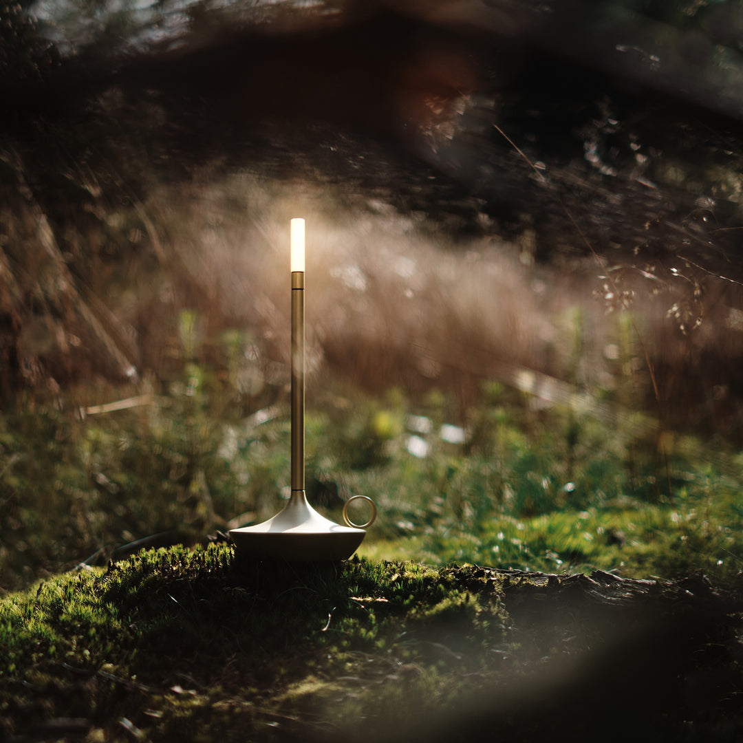 graypants | wick portable table lamp | brass 26cm