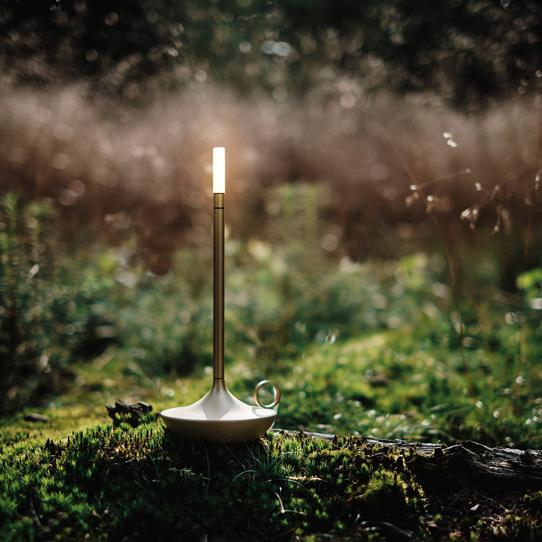 graypants | wick portable table lamp | brass 26cm