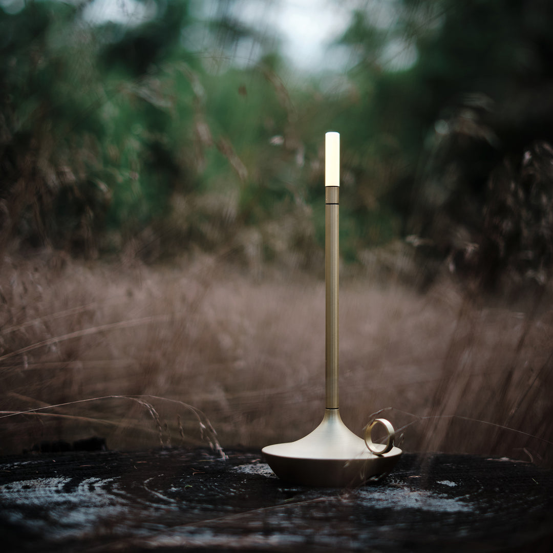 graypants | wick portable table lamp | brass 26cm