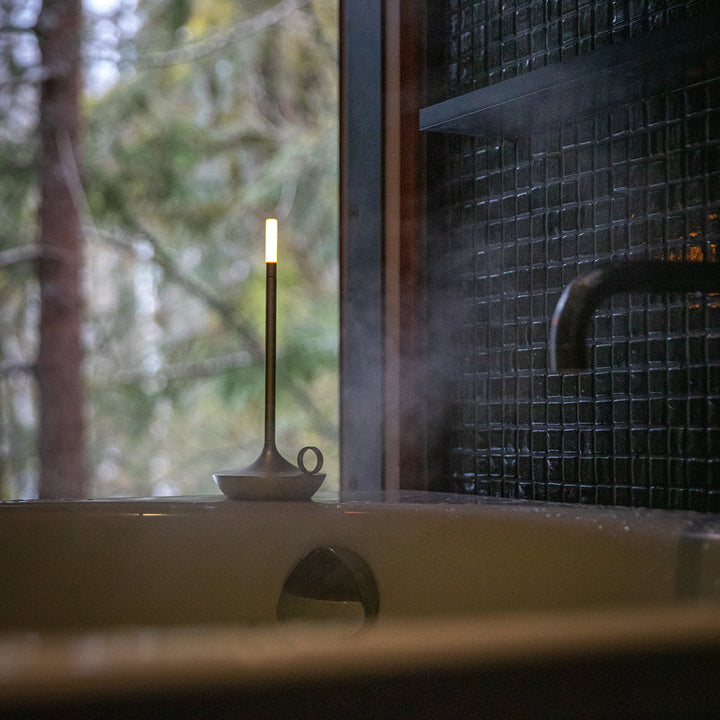 graypants | wick portable table lamp | brass 26cm