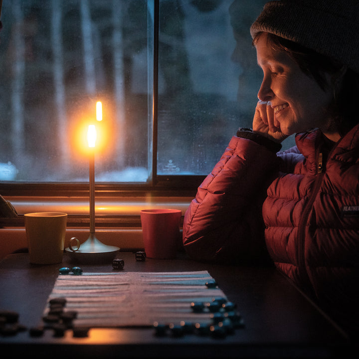 graypants | wick portable table lamp | brass 26cm