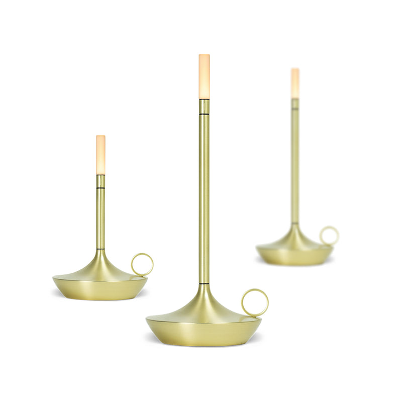 graypants | wick portable table lamp | brass 26cm