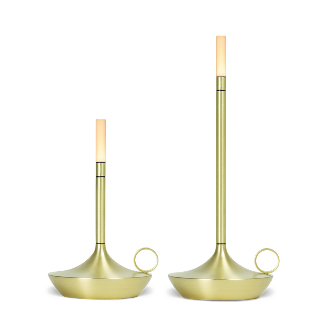 graypants | wick portable table lamp | brass 16.5cm