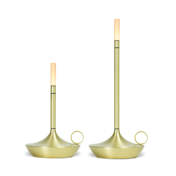 graypants | wick portable table lamp | brass 16.5cm