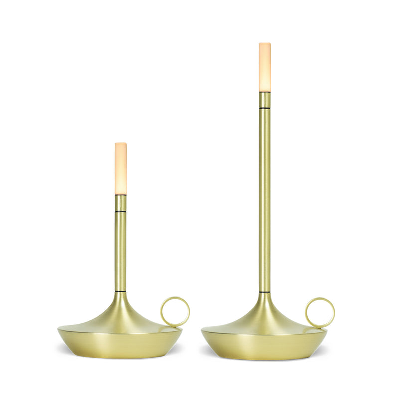 graypants | wick portable table lamp | brass 26cm