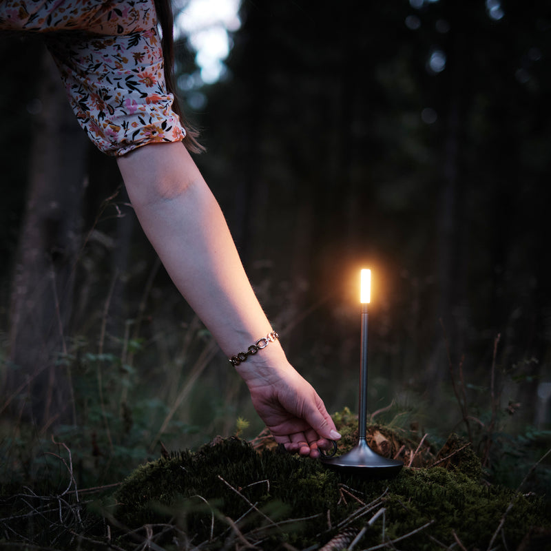 graypants | wick portable table lamp | graphite 26cm
