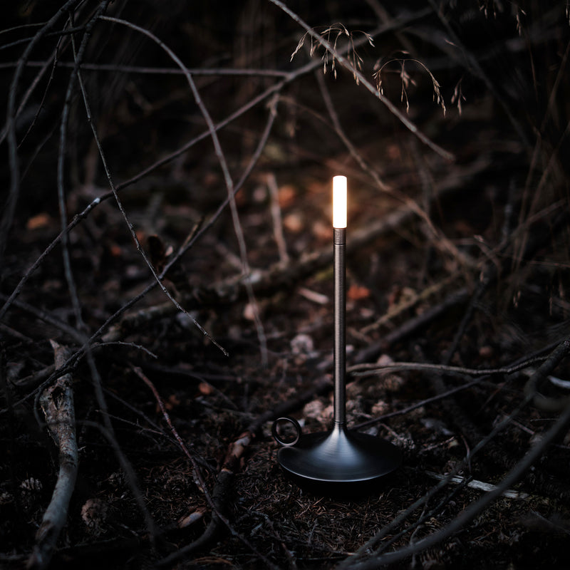 graypants | wick portable table lamp | graphite 26cm