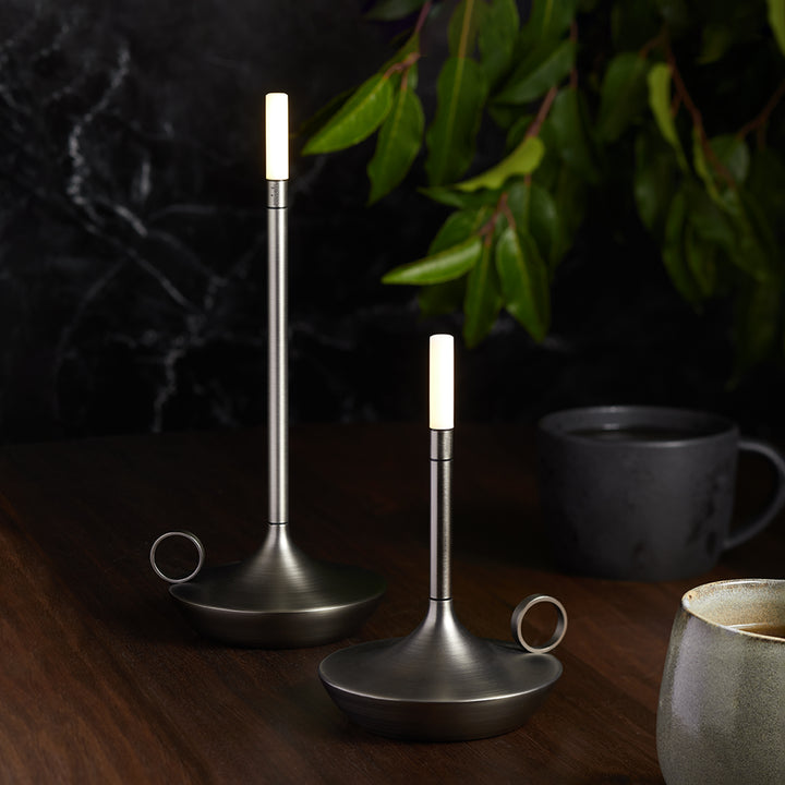 graypants | wick portable table lamp | graphite 16.5cm