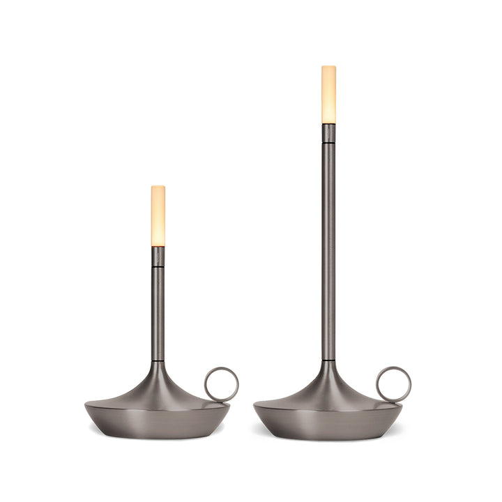 graypants | wick portable table lamp | graphite 16.5cm