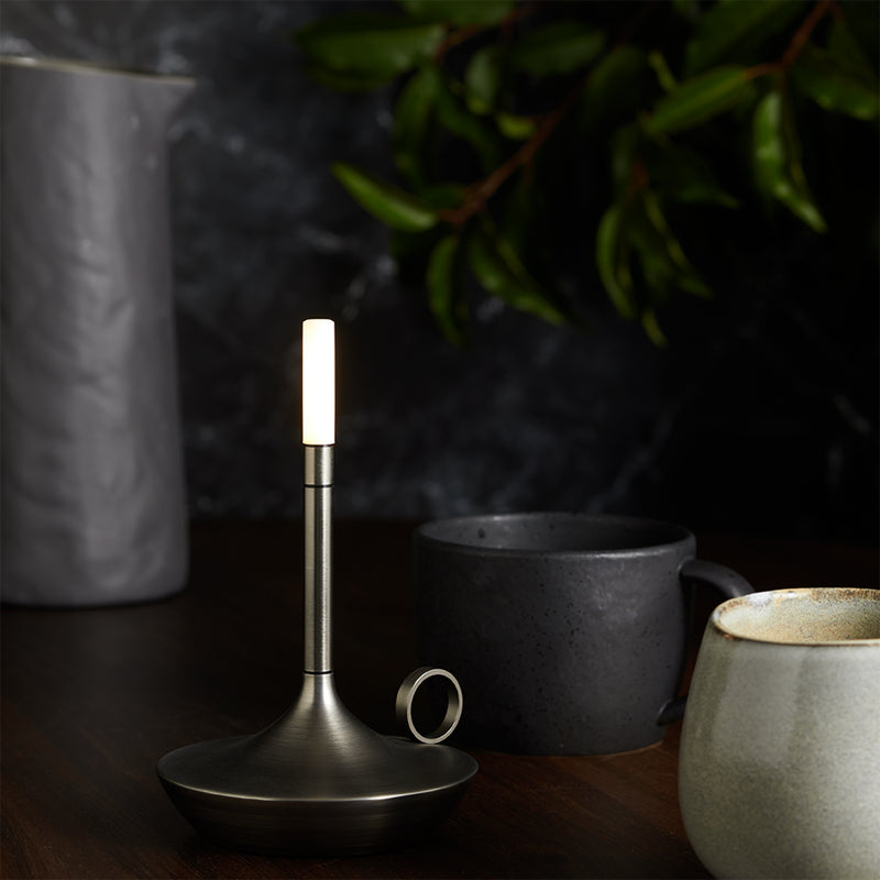 graypants | wick portable table lamp | graphite 16.5cm