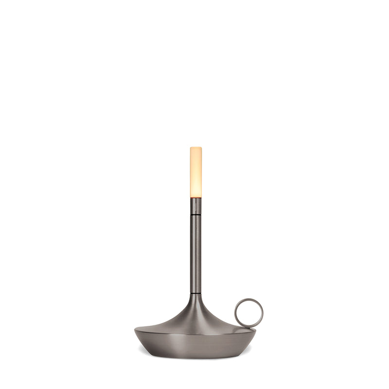 graypants | wick portable table lamp | graphite 16.5cm