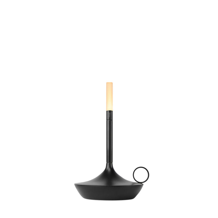 graypants | wick portable table lamp | black 16cm