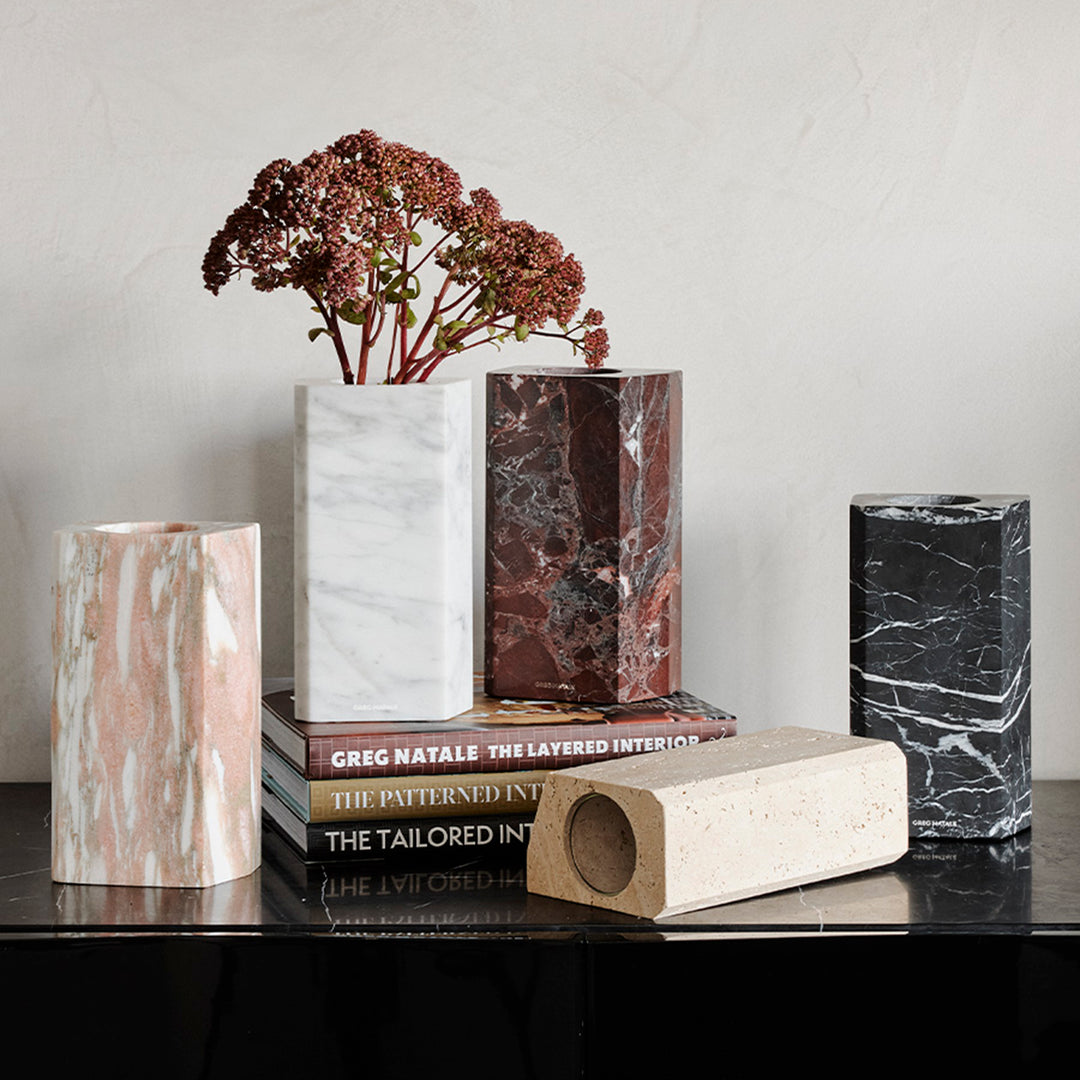 greg natale | 1978 marble vase | norwegian rose