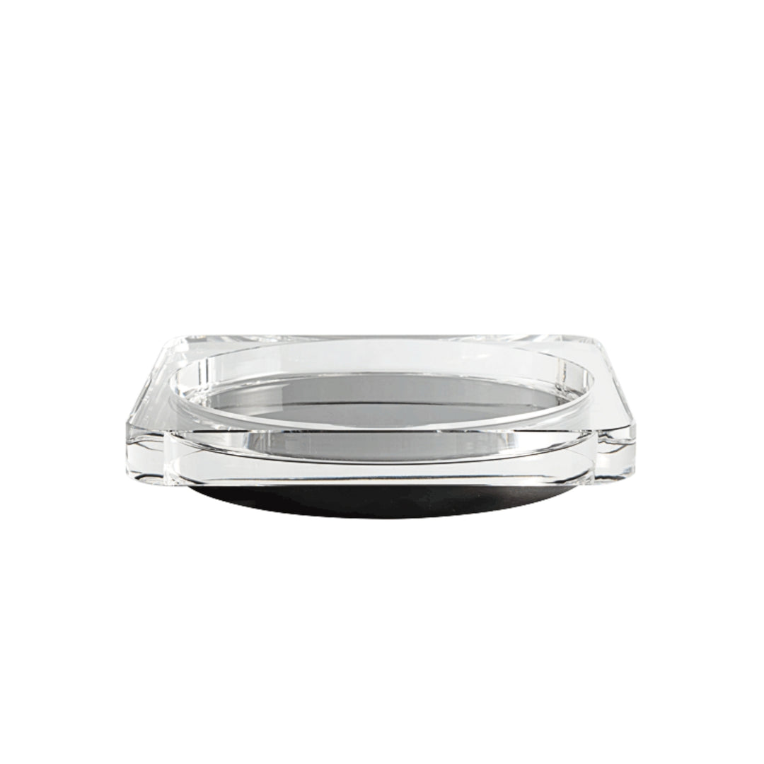 greg natale | ALTO | crystal bowl - clear + black onyx