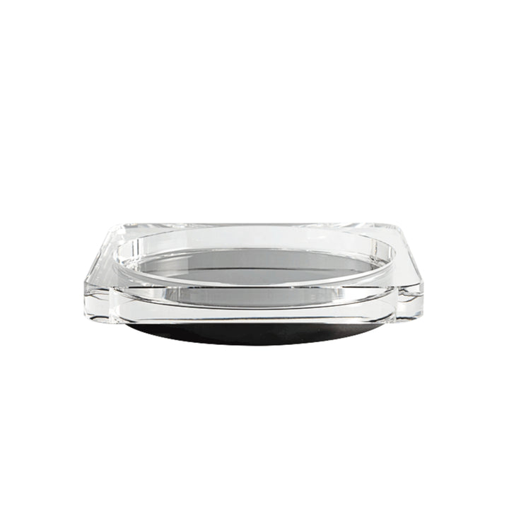greg natale | ALTO | crystal bowl - clear + black onyx
