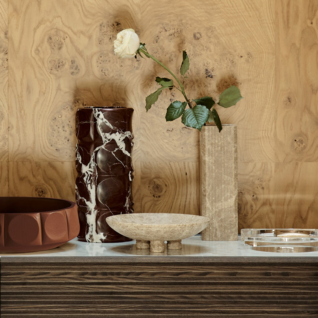 greg natale | OPERETTA | forte marble vase | merlot