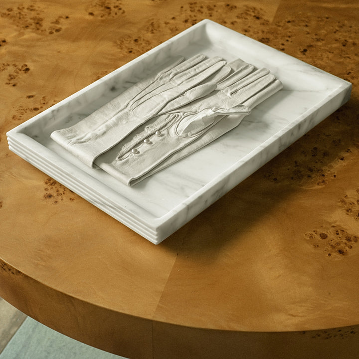 greg natale | OPERETTA | celesta marble tray | arabescato