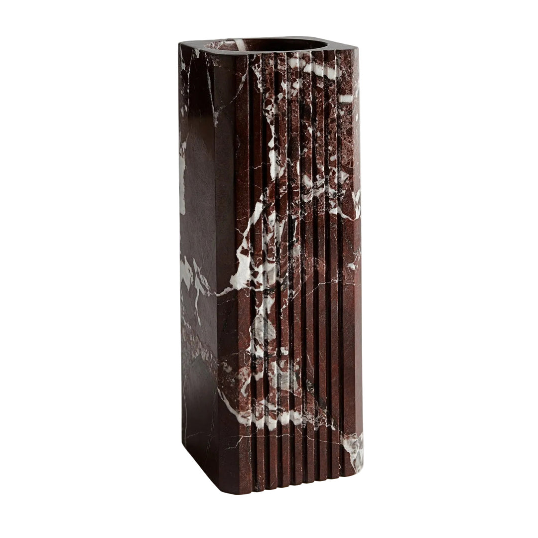 greg natale | OPERETTA | celesta marble vase | merlot