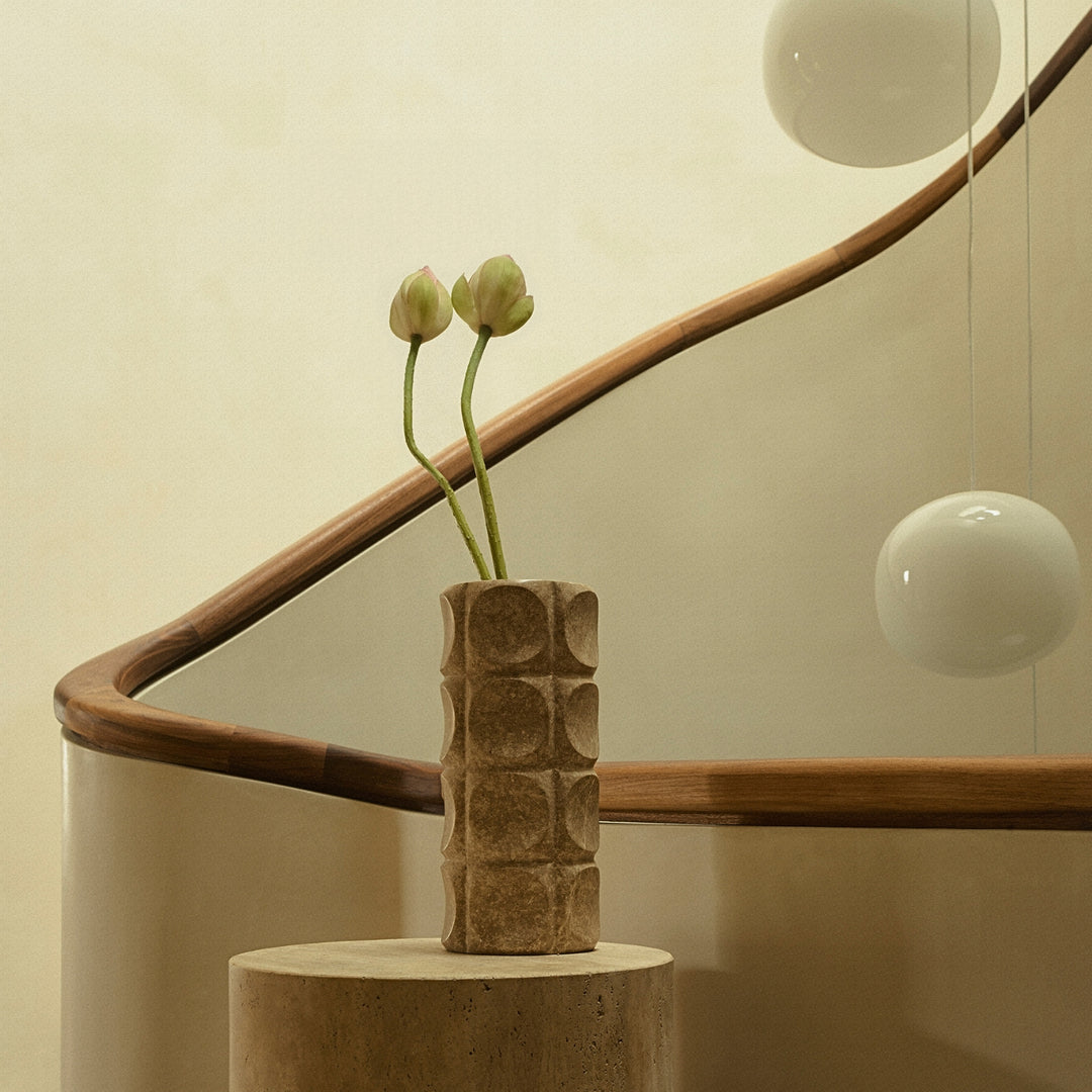 greg natale | OPERETTA | forte marble vase | merlot