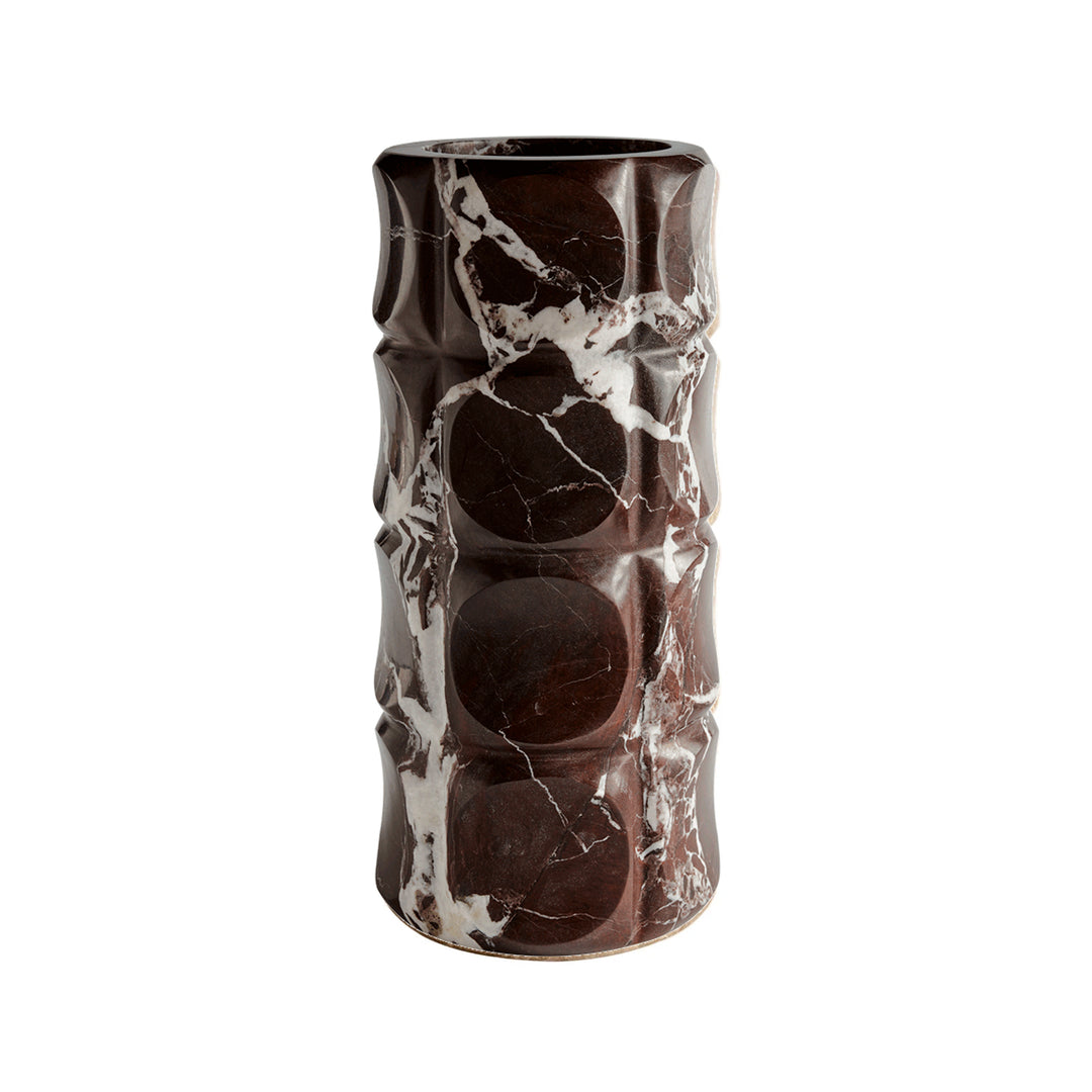 greg natale | OPERETTA | forte marble vase | merlot