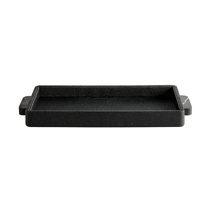 greg natale | OPERETTA | palco shagreen tray | black + nero