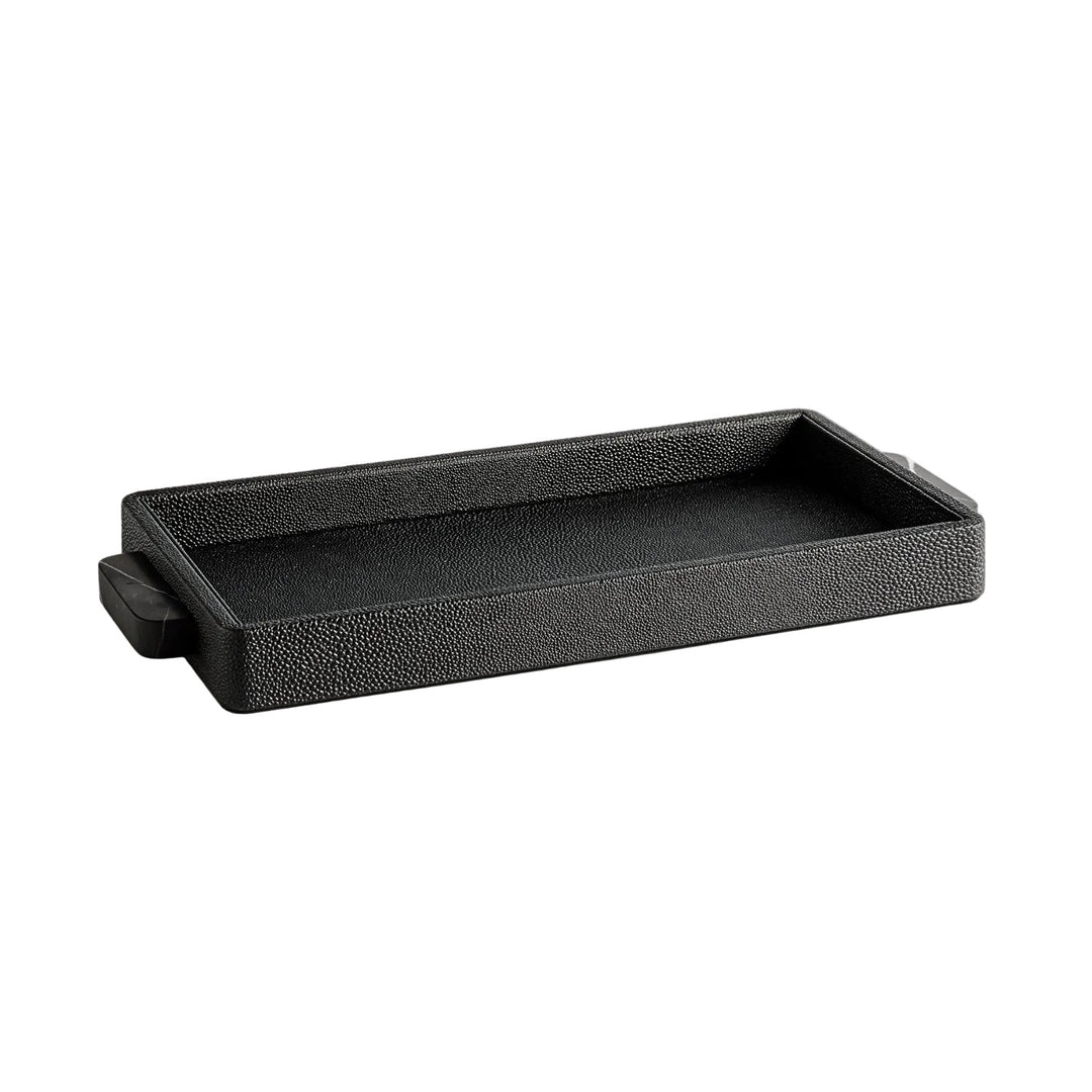 greg natale | OPERETTA | palco shagreen tray | black + nero