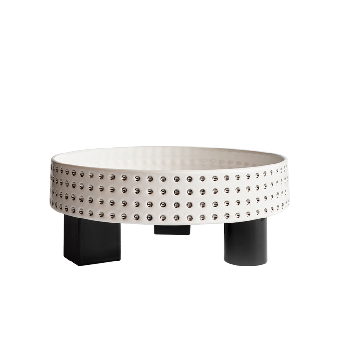 greg natale | billy bowl | white + silver - DC