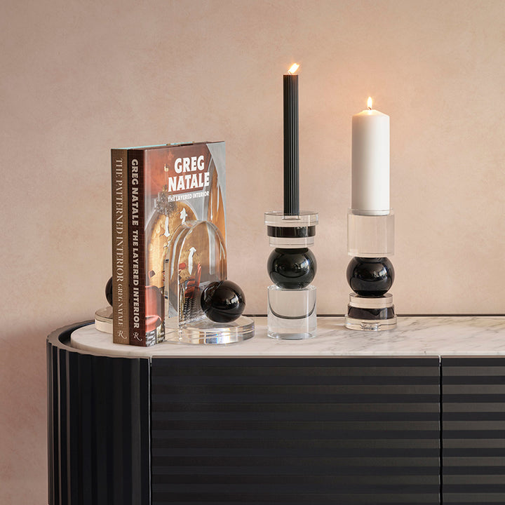 greg natale | blitz crystal bookend set - DC