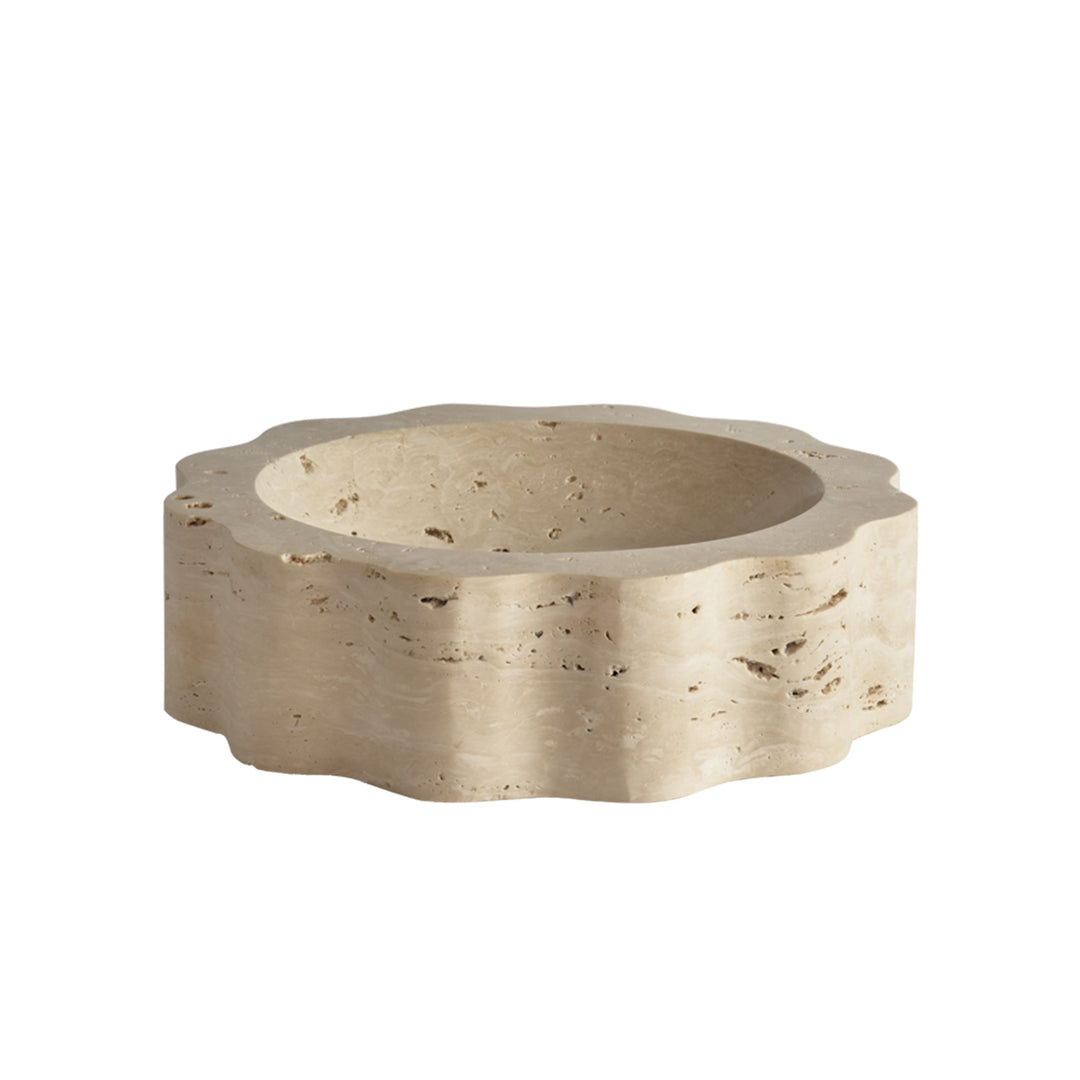 greg natale | onda bowl | white travertine - DC