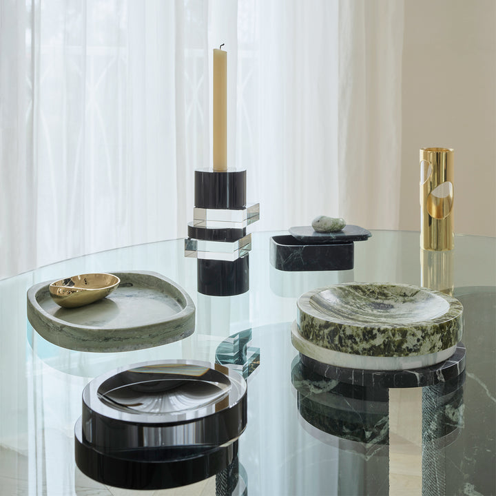 greg natale | pila bowl | irish green + blue onyx + verde marble