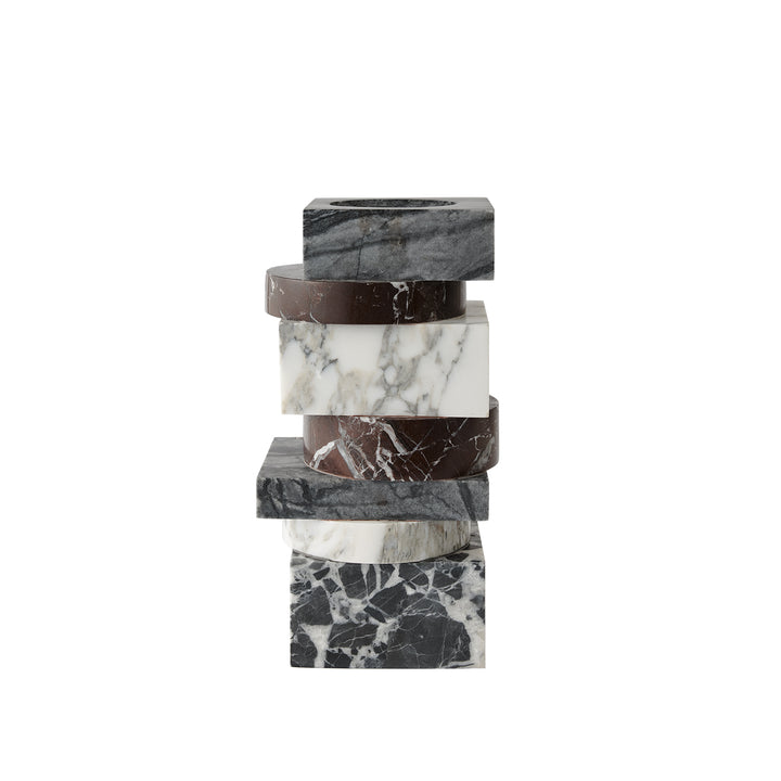 greg natale | pila vase | jurassic + merlot + arabescato + antico marble - DC