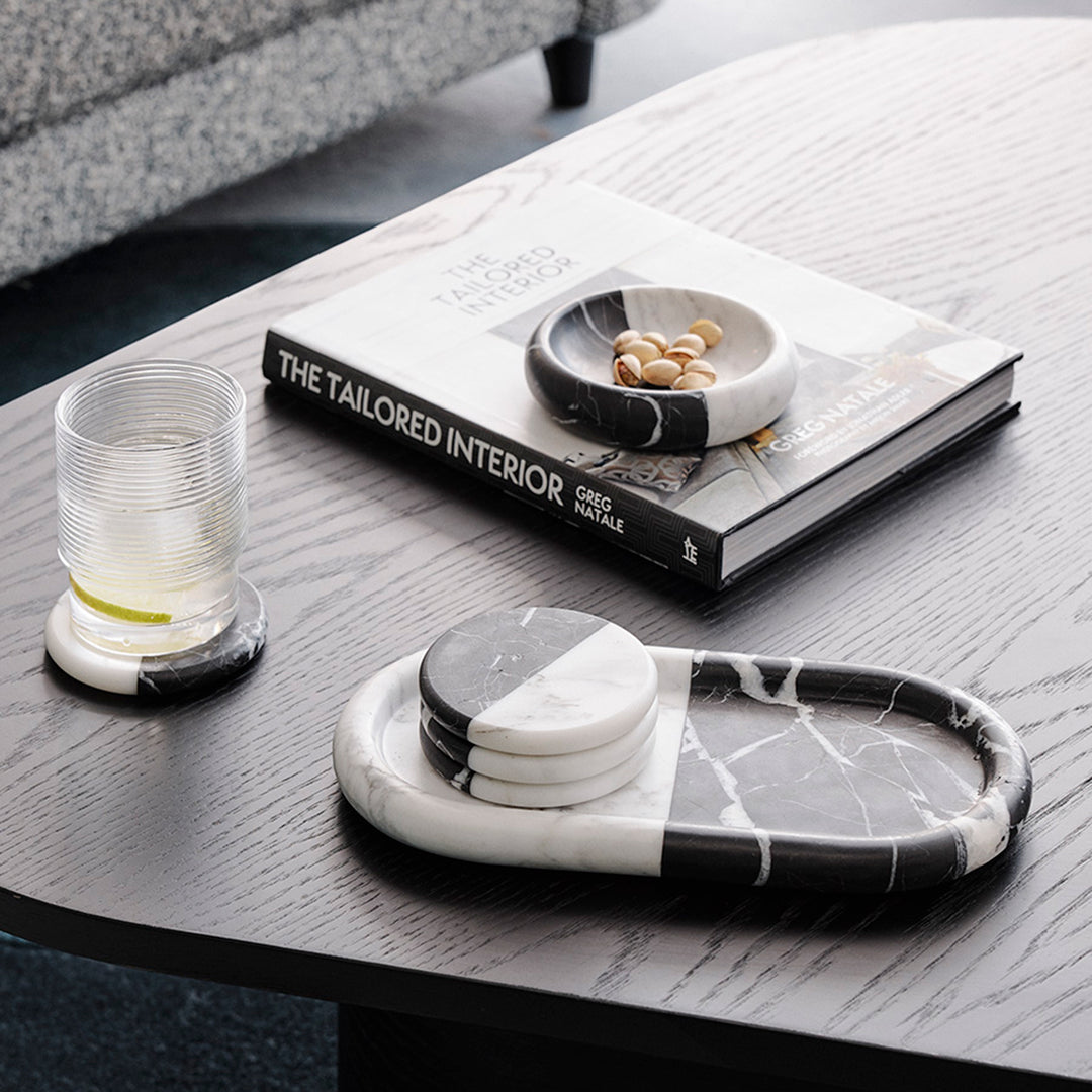 greg natale | polar coaster | set of 4 | antico + arabescato