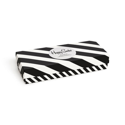 happy socks | gift set - black + white | size 41-46 - 4 pack