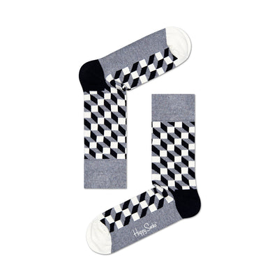 happy socks | gift set - black + white | size 41-46 - 4 pack