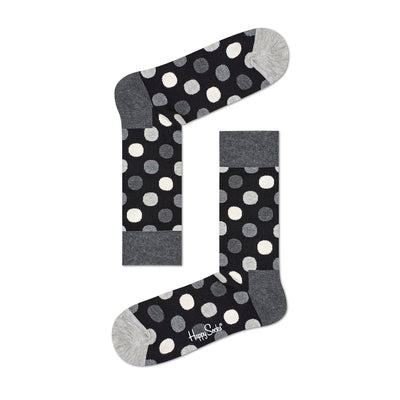 happy socks | gift set - black + white | size 41-46 - 4 pack