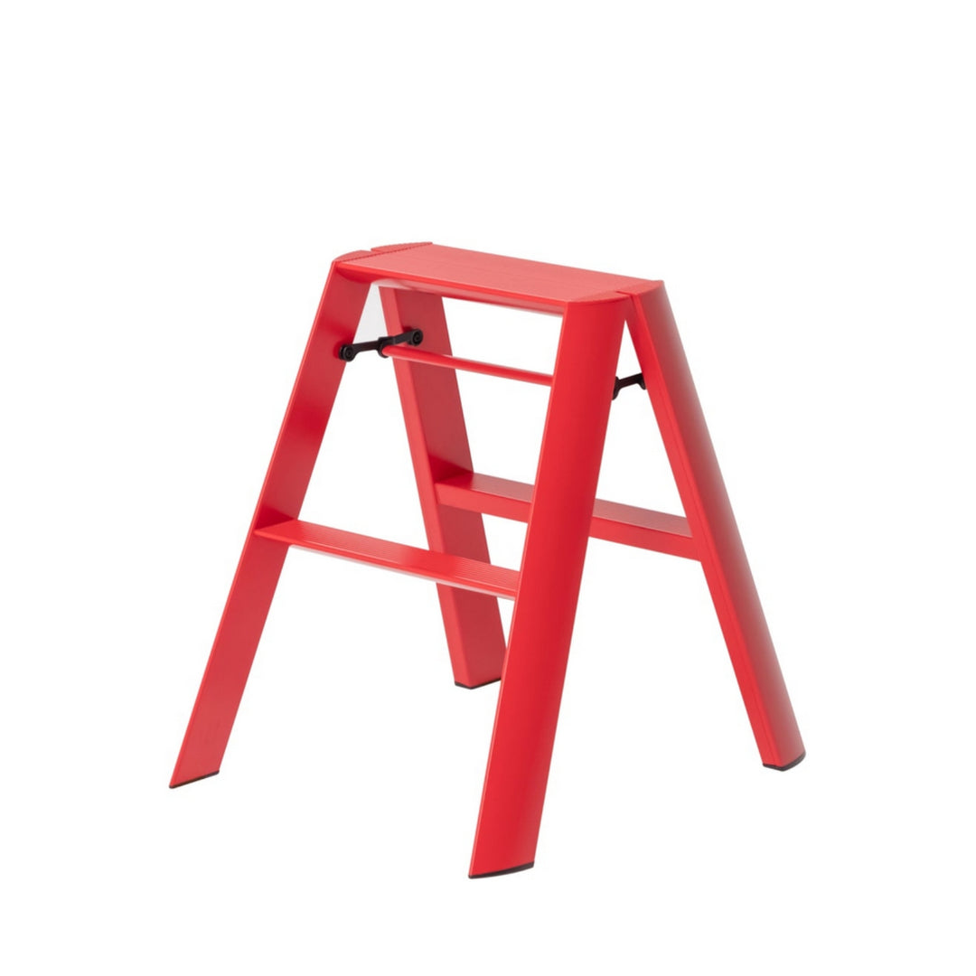 hasegawa | lucano 2 step ladder | red