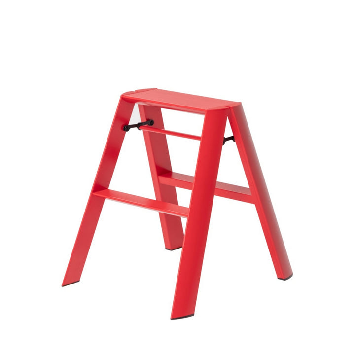 hasegawa | lucano 2 step ladder | red