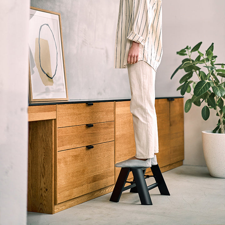 hasegawa | lucano 1 step ladder | black