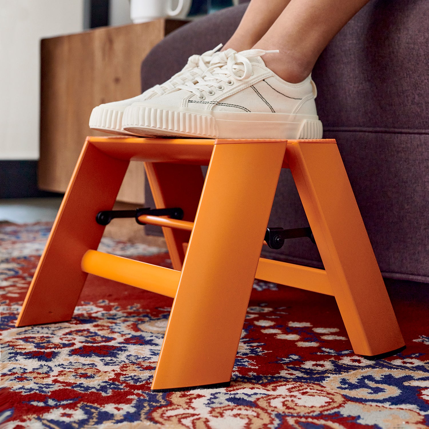 hasegawa | lucano 1 step ladder | orange – top3 by design