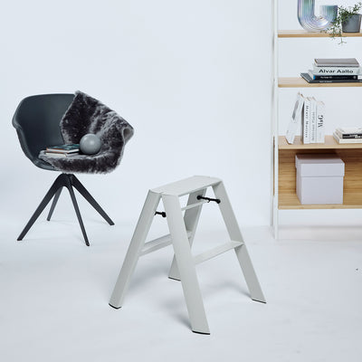 hasegawa | lucano 2 step ladder | crystal grey