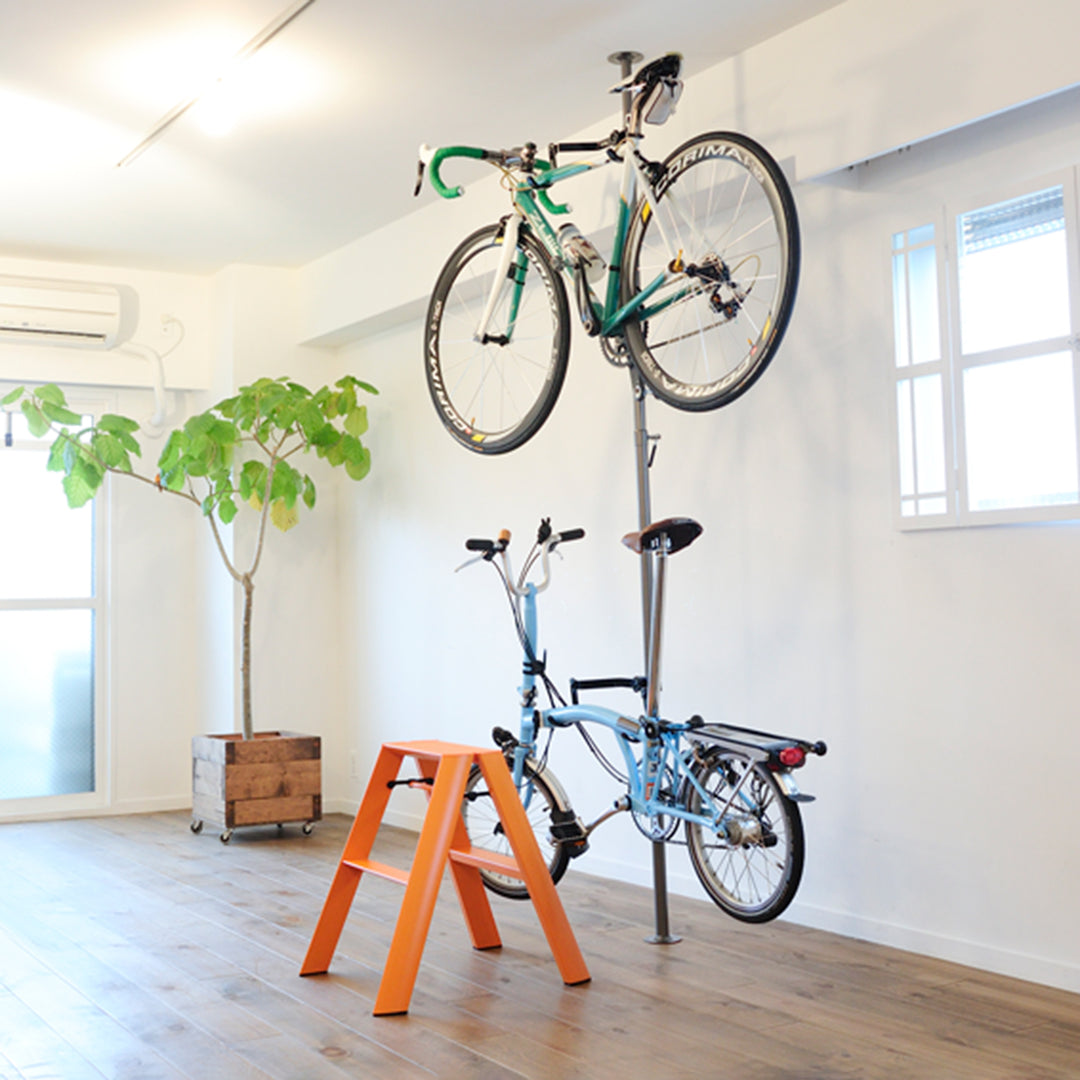 hasegawa | lucano 2 step ladder | orange