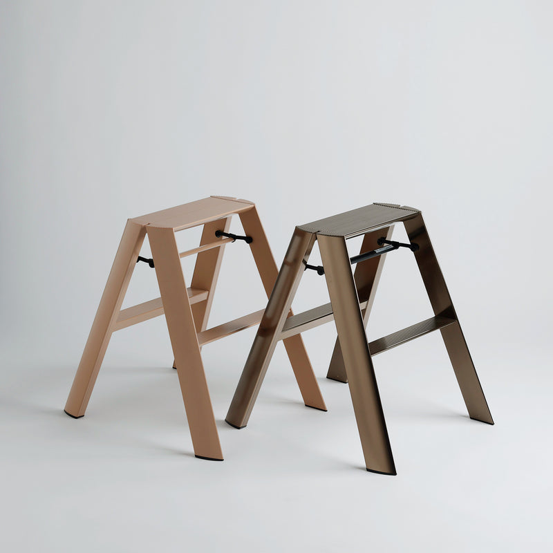hasegawa | lucano 2 step ladder | peach brown